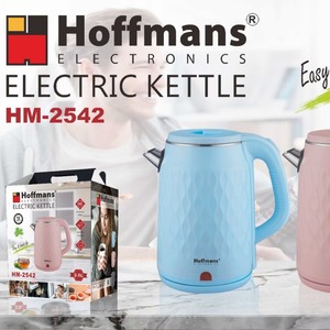 Elegante Bollitore Elettrico da 1800W con Riscaldamento Rapido, Capacità 2.5L, Design Senza Fili con Motivo 3D Testurizzato per la Casa - Product Image 3