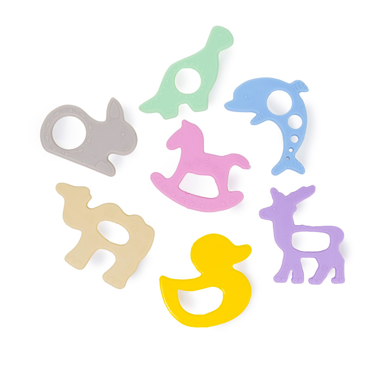 Изготовленный На Заказ Bpa бесплатно милый ребенок ест обучение прорезывания зубов игрушка в подарок для детей младенца силикона прорезыватель для зубов