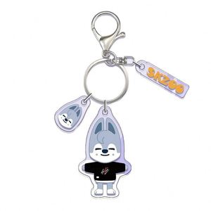 Llavero de acrílico con forma de personaje animal, de doble cara, estilo lindo, accesorios para bolsos, piezas DIY, dibujos animados, anime - Product Image 5