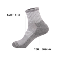 Chaussettes de sport pour hommes 100 % coton, nouvelle collection, vente chaude, avec logo personnalisé, protection athlétique, compression, mi-mollet, en tissu éponge