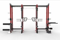 Gym Smith rak daya kandang bertenaga mesin Mutli stasiun fungsi rak daya dengan penarik Lat