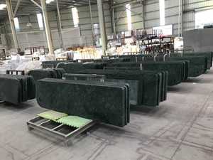 Thiết kế hiện đại màu xanh đậm đá cẩm thạch tự nhiên và đá Granite bếp đảo Bàn đánh bóng bề mặt đá cẩm thạch - Product Image 6