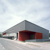 Maisons modulaires au design moderne Structure en acier à prix d'usine Entrepôt