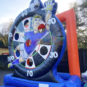 Juegos inflables de tiro al blanco de fútbol, deportivos interactivos para carnavales al aire libre. - Product Image 2