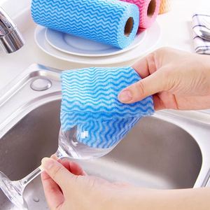 Nettoyage ménager J chiffons <span class=keywords><strong>tout</strong></span> usage réutilisable lavable nettoyage jetable cuisine non tissé nettoyage <span class=keywords><strong>rouleau</strong></span> lingettes - Product Image 4