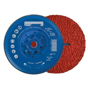 Disco abrasivo per smerigliatrici angolari M14, ideale per sbavatura e finiture su metallo e materiali duri. - Product Image 1