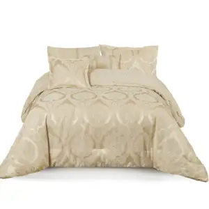 Factory luxury wholesale chenille Jacquard Comforter bedding set