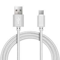 Câble de Charge rapide court en Nylon de 25cm, câble de données Micro USB, cordon de Charge de synchronisation pour chargeur de téléphone Android