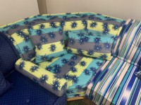 Juego de Sofás Modulares de Tela, Sofá Cama, Sofá Mahjong para Sala de Estar