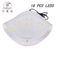 Pengering Kutek Gel Cepat Kering Terlaris 54W Sun X3 Lampu Kuku UV LED Sensor Otomatis dengan 3 Timer Layar LCD Pintar untuk Kuku