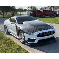 Capot en fibre de carbone de style suralimenté pour Ford Mustang Gen6 S550.2 2018-2023