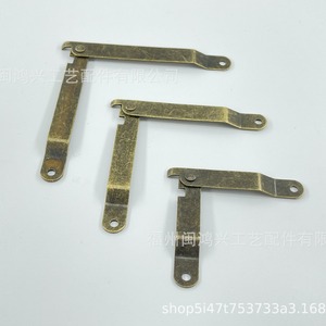 Bisagra para Muebles, Acabado Bronce Antiguo, Níquel, Latón Blanco, Montaje en Superficie, Accesorios de Ferretería Duraderos - Product Image 2
