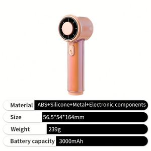 High Speed Handheld Ice Cooling Handheld Turbo Fan Rechargeable with <b>USB</b> - Product Image 5