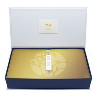Boîte cadeau rigide magnétique de luxe sur mesure, gaufrage, laminage mat, emballage recyclable pour compléments nutritionnels