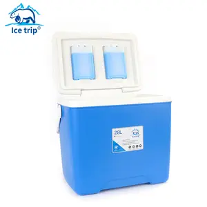 Лед туда и обратно Лидер продаж 28l голубой лед коробка для упаковки позволяют надолго сохранить еду холодной и свежей холодной Holding иглу кулера