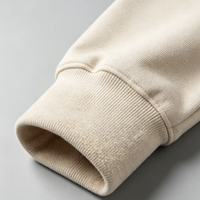 Sweat-shirt à col montant pour homme, couleur unie, col côtelé, coupe ample, décontracté, sportif, vente en gros