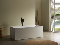 Baignoire autoportante rectangulaire en acrylique MC8002 avec fonction de trempage profond pour usage intérieur dans les appartements et hôtels (garantie 3 ans)