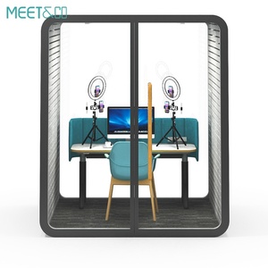 Nouvelle Arrivée : Cabine de Bureau Mobile Insonorisée, Cabine Téléphonique Acoustique en Acier et Aluminium pour Bureaux, Supermarchés, Studios, Chambres et Salles de Bain - Product Image 4