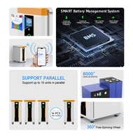 Batería de Litio de 30kwh 51.2V para Hogar, Batería Lifepo4 de 16kWh 50kWh, Batería de Almacenamiento Solar de 600Ah 990Ah, Sistemas de Almacenamiento de Energía para el Hogar