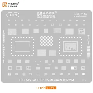 Amaoe BGA Reballing-Schablonen-Set für iPhone 11-17 Pro Max XSMax A18 Modelle – Metallmaterial, Zinn-Lötwerkzeuge - Product Image 4