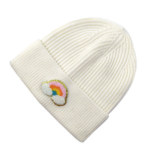 High Quality Outdoor Winter Waffle Knit Ski <strong>Beanies</strong> Men Custom Letter Patch Chenille Embroidery Logo Warmly Acrylic Skully Bows - Product Image 6