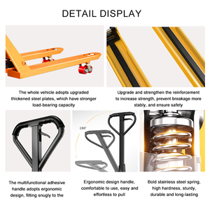 Palet Jack Manual Tugas Berat Bersertifikasi CE 2.5 Ton 2 Ton Hubwagen Forklift Manual Harga Terjangkau untuk Mengangkat Beban - Product Image 6