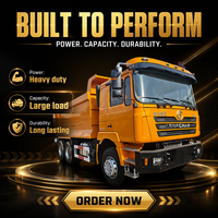 Camion benne 6x4 personnalisable avec moteur diesel à couple élevé pour le transport de gravier et de terre
