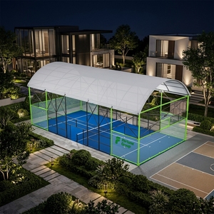 สนามแพเดิลหลังคาคงที่จากโรงงานจีน |   สนามแพเดิลเทนนิสแบบพรีเมียมสำหรับกีฬากลางแจ้ง - Product Image 1