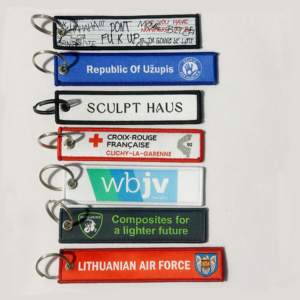 Personalisierter, Doppelseitig Gewebter Schlüsselanhänger und Jet-Tag als Werbeartikel & Karabiner für Auto, Tasche, Gepäck & den Heimgebrauch - Product Image 3