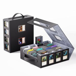 Boîte de rangement pour cartes FX avec 2 fenêtres pour cartes Yu-Gi-Oh TCG, boîte de rangement compatible avec Commander Display 4 rangées - Product Image 1