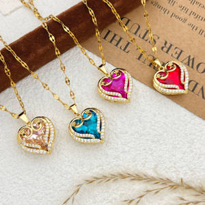 Женское ожерелье с фианитом, 18 карат - Product Image 1