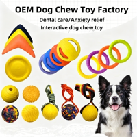 Fournisseur en gros de jouets interactifs pour chiens en EVA multi-styles, jouets à mâcher pour animaux de compagnie, pour les magasins d'animaux, commande en gros