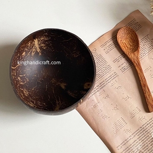 Bol en Coque de Noix de Coco Naturel Fait Main Écologique Léger Durable Style Classique pour Smoothies, Salades d'Açaï, Riz et Cuisine - Product Image 4