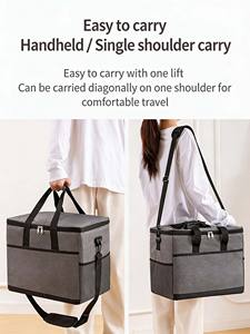 กระเป๋าเก็บความเย็นแบบพกพา ผ้าอ๊อกซ์ฟอร์ด กันน้ำ ขนาดใหญ่ สำหรับกิจกรรมกลางแจ้ง เก็บความเย็นได้นาน 12 ชั่วโมง พร้อมฉนวนกันความร้อน รุ่นทันสมัย - Product Image 4