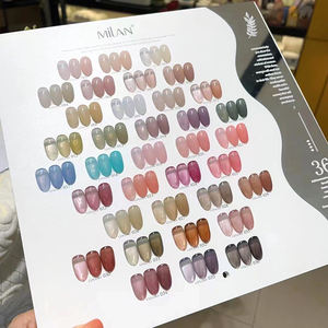 MILAN Suministros de Uñas al por Mayor Set de Esmalte en <span class=keywords><strong>Gel</strong></span> 36 Colores Nude Rosa Translúcido Jalea de Hielo Semi Permanente Removible - Product Image 4
