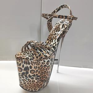 Zapatos de tacón ultraaltos de 30 cm para mujer, plataforma alta, talla personalizada 50, altura del tacón 22 cm, tacones de boca de pez para pole dance. - Product Image 2