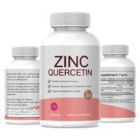 Capsules de Quercétine et de Zinc en Gros, Marque Privée d'Usine, OEM/ODM, Meilleures Ventes, Complément Antioxydant