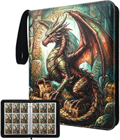 Álbum de Cartas Coleccionables Premium a Prueba de Agua con 9 Bolsillos por Página para Almacenamiento de Cartas de Juego TCG y Cartas Coleccionables