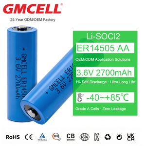 Batterie GMCELL Li-SOCl2 ER14505 3.6V 2700mAh Cylindrique au Lithium pour Compteur à Gaz - Product Image 2
