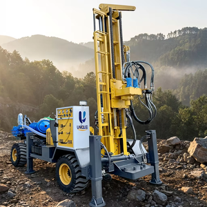 Portable Wheeled Diesel DTH Water Well Drilling Rig Tractor Type Wheel Water Well Drilling <b>Machine</b> with Gearbox 200m Max Depth - Product Image 4