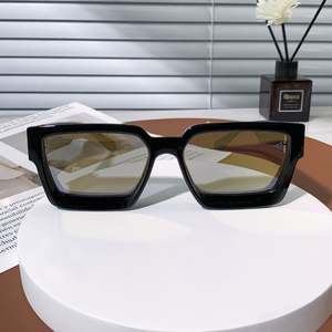 Gafas de Sol de Lujo con Logotipo Personalizado, Modelo Black Millionaire Shades, para Hombre, Diseñador, Marca Famosa, Gafas de Sol Cuadradas para Hombre y Mujer - Product Image 3