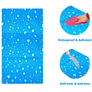 Alfombra refrescante para perros con diseño de cuentas, colchoneta de verano, manta para sofá, cama transpirable para perros, alfombra lavable y de secado rápido para mascotas, productos para perros para el coche. - Product Image 2