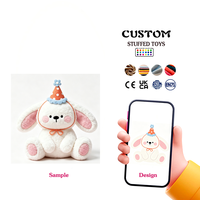 Peluche personnalisée en forme de tête de mouton blanche avec broderie, en tissu doux rembourré de coton PP, jouet en peluche sur mesure