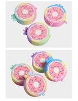 Porte-monnaie créatif en silicone en forme de donut, jouet anti-stress mignon à presser, mini sac à bulles pour enfants, best-seller transfrontalier