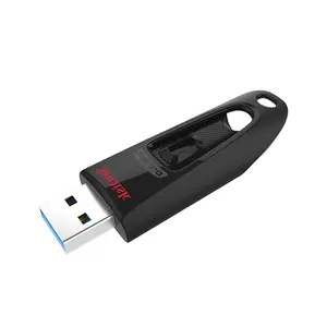 펜 드라이브 sandisk 3.0 울트라 USB 3.0 플래시 드라이브 CZ48 16GB 32GB 64GB 128GB 256GB 512GB Pendrive 블랙 U 디스크