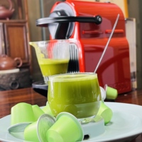 Capsules de poudre de matcha biologique pur, thé vert certifié, dosettes de thé de qualité cérémonielle
