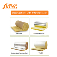 ISOKING Rouleau de laine en fibre de verre pour toiture R7 R10 R11 R13 R15 R16 R19 R21 avec matériau en PVC blanc