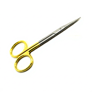 Odontomed 2011 ODM-20-61E Tijeras Quirúrgicas para Iris de Calidad de Exportación, Acero Inoxidable, 4 1/2 Pulgadas, Instrumentos Rectos Afilados - Product Image 1