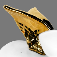 Nouvelle Arrivée Lampe de Bureau en Céramique Porcelaine Design Créatif Cochon Volant Animal Mignon Base d'ampoule E14 Flexible Décoration de Chevet pour Enfants