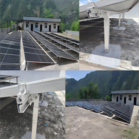 Système de montage sur toit plat réglable GTERGY en acier inoxydable 304 et aluminium 6005-T5 anodisé, kits solaires pour toit, support de montage inclinable